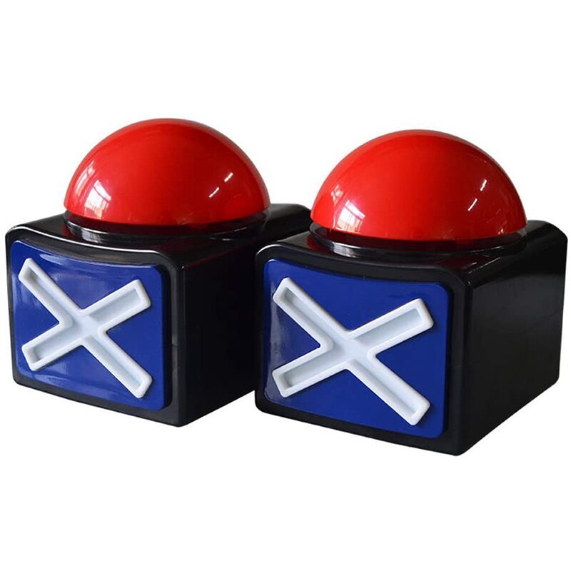 2PCS Game Answer Buzzer   Game Buzzer Alarm Sound Play Button with Light Trivia Quiz Got Talent Buzzer Game Toys