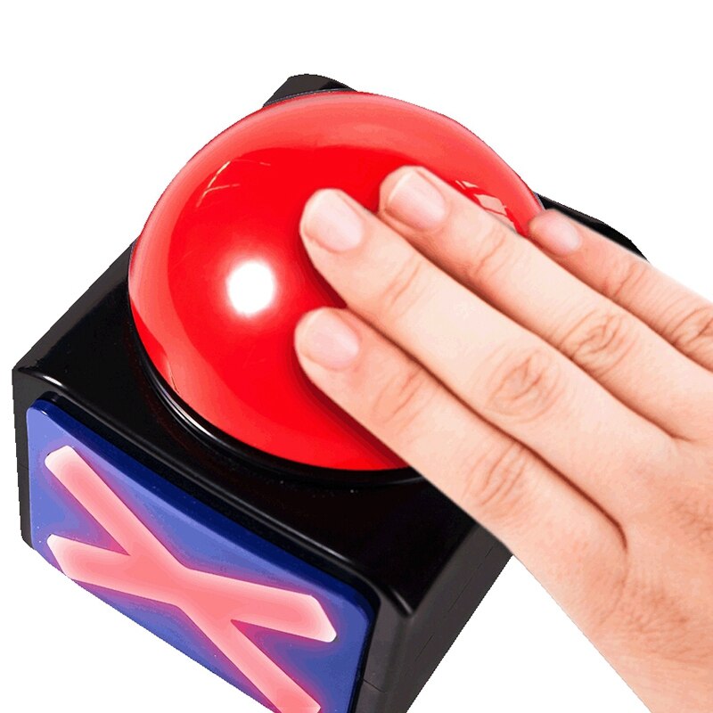 2PCS Game Answer Buzzer   Game Buzzer Alarm Sound Play Button with Light Trivia Quiz Got Talent Buzzer Game Toys