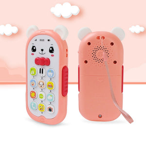 Baby Musical Mobile Phone Toys Cartoon Teether Telephone with Sound Light Cellphone Electronic Educational Toys for Infant Baby