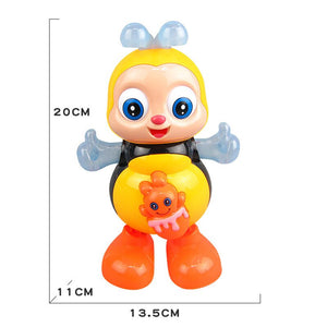 Cartoon Bee Electric Sound Flash Lighting Sing Dance Girls Boys Children Electronic Pets Music Toy