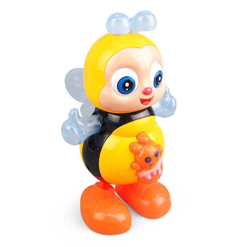 Cartoon Bee Electric Sound Flash Lighting Sing Dance Girls Boys Children Electronic Pets Music Toy