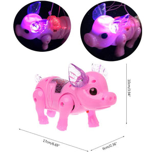 Cute Dreamy Pig Pet With Light Walk Music Electronic Pets Robot Toys For Kids Boys Girls Gift