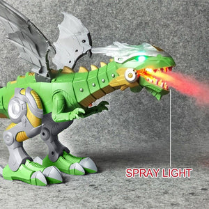 Dinosaur Toy Walking Dragon Toy Fire Breathing Water Spray Dinosaur Light Spray Toys Christmas Gift