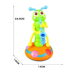 Electric Cute Worm Dancing Music Lighting Walking Cartoon Animal Doll Children Toys Birthday Gift