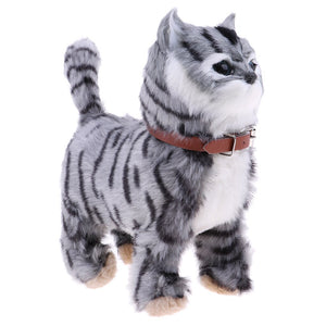 Electronic Plush Cat Toys Stuffed Toys Walking Cat Meow Toys Kids Children Animal Toy Birthday Gift Home Office Decoration