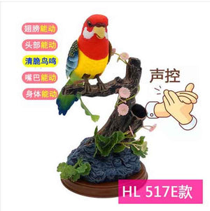 Family pet bird toys talking birds pet birds pet bird cage electric voice control children's toys gift