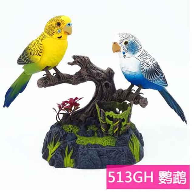 Family pet bird toys talking birds pet birds pet bird cage electric voice control children's toys gift