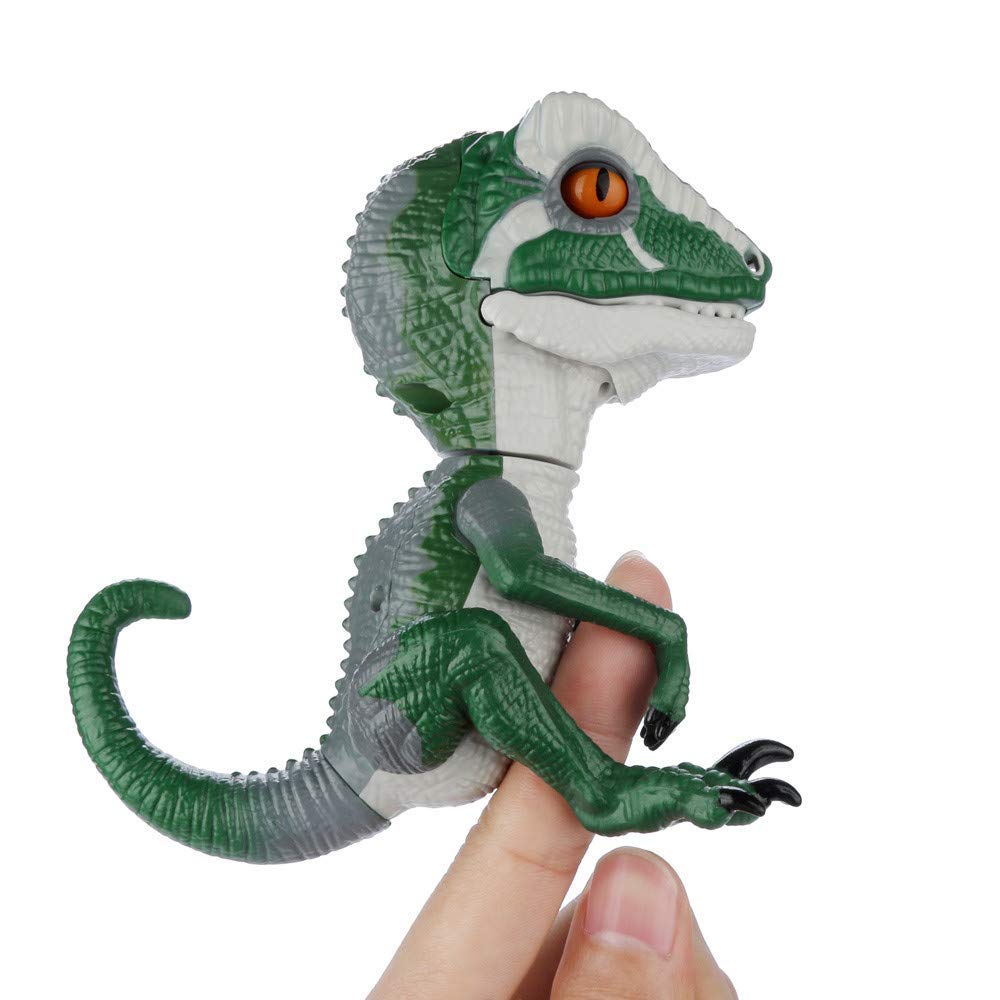 Fingertip Dinosaur Electronic Pet Interactive Toy Domesticated Raptor Bruce Finger Dinosaur Kids Xmas Gift Toys for Children