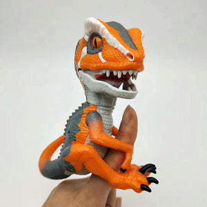 Fingertip Dinosaur Electronic Pet Interactive Toy Domesticated Raptor Bruce Finger Dinosaur Kids Xmas Gift Toys for Children