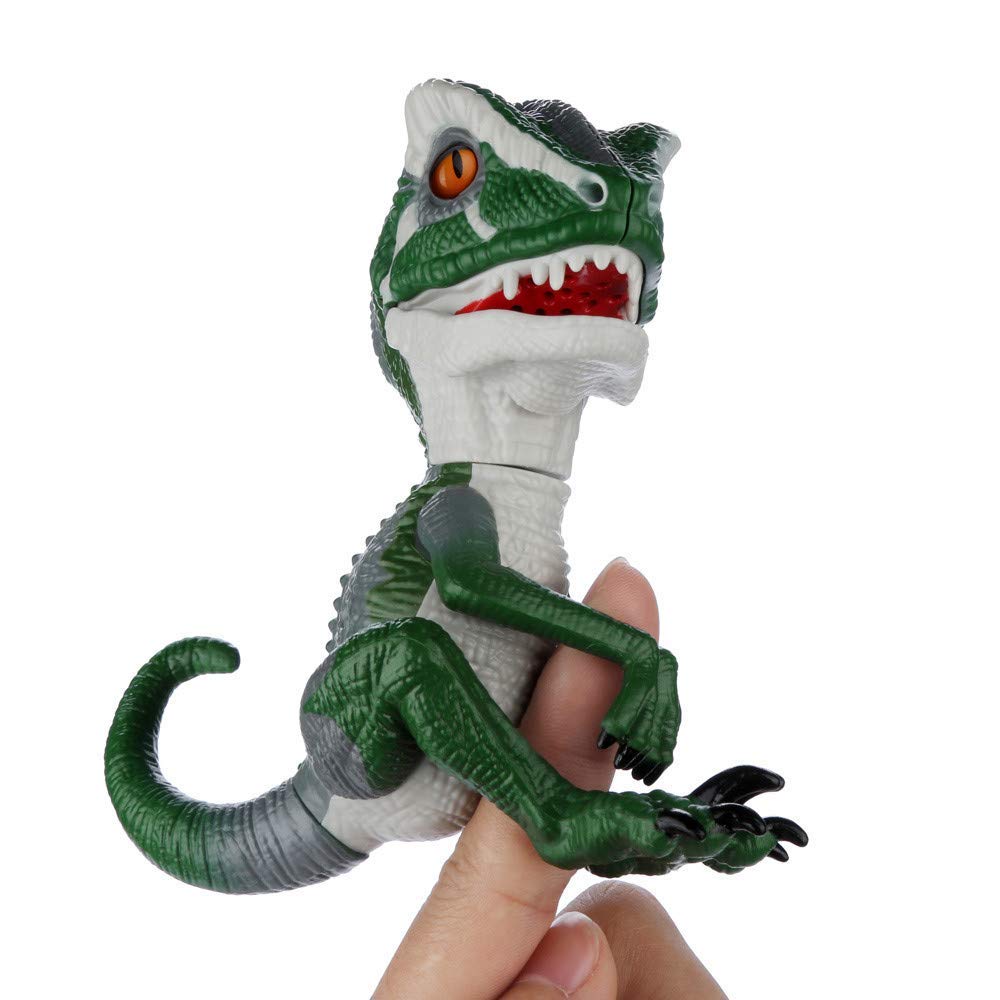 Fingertip Dinosaur Electronic Pet Interactive Toy Domesticated Raptor Bruce Finger Dinosaur Kids Xmas Gift Toys for Children