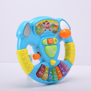 Promotion Toy Musical Instruments for Kids Baby Steering Wheel Musical Handbell Developing Educational Toys for Children Gift